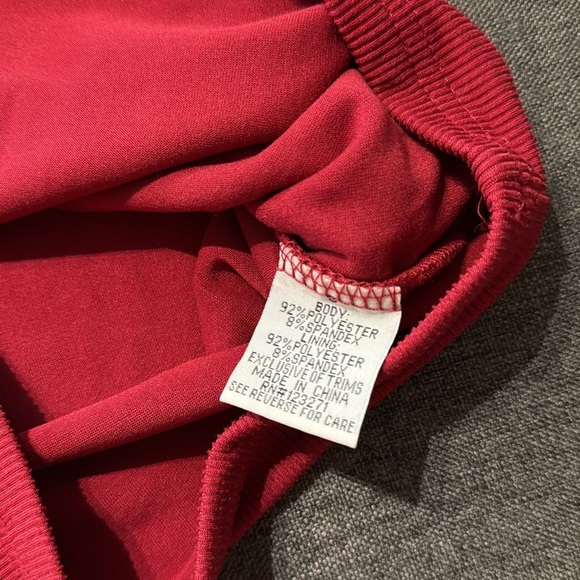 Faded Rose Ribbed Cropped Top Short sleeve top shirt Red Women’s Small - Picture 4 of 7